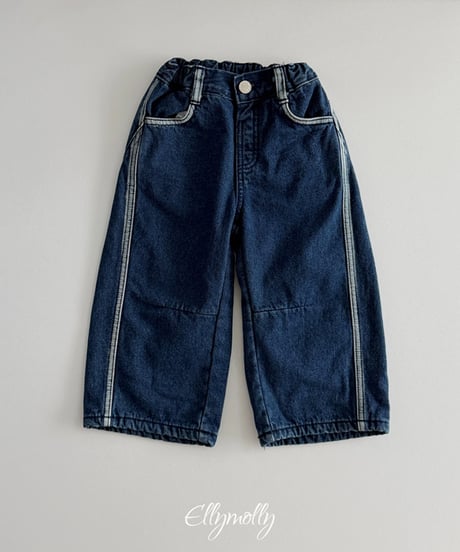 予約Elly Molly Mr. Kimode of Linework denimpants