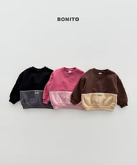 予約 bonito Under-Color-Block man to man