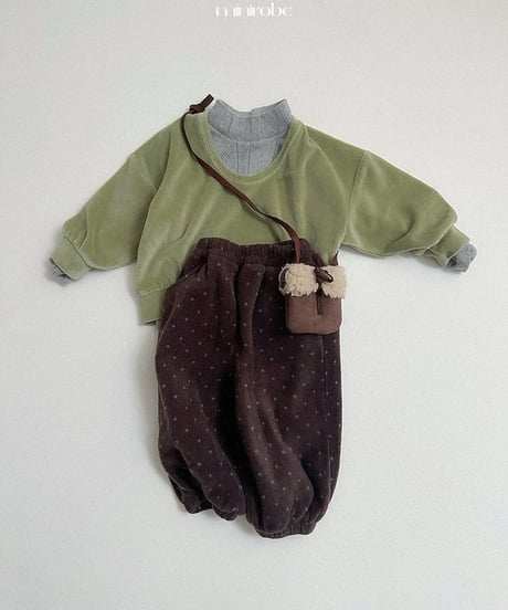 予約minirobe Beloia U-neck man-to-man