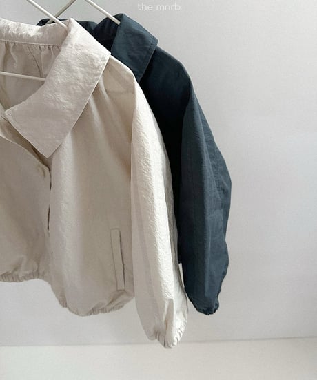 予約minirobe Ruffle short trench