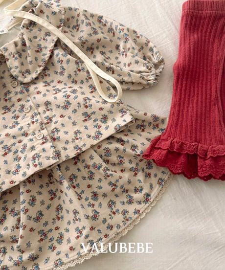予約 valubebe Garnet flower skirt