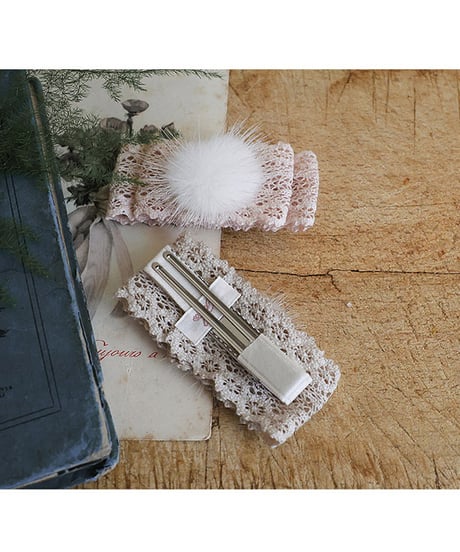 予約 FLO Madeleine mink hairpin