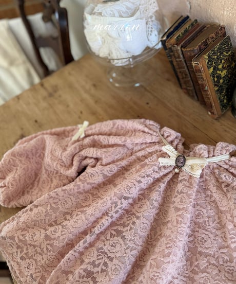 予約 marron Lace blouse