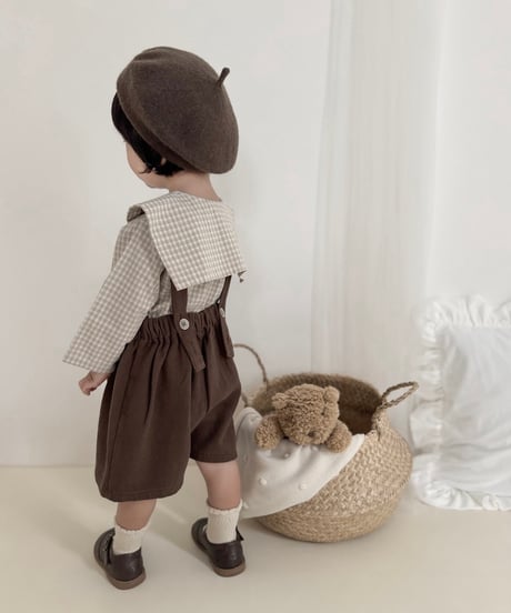 予約 mimi market Seven suspender pants