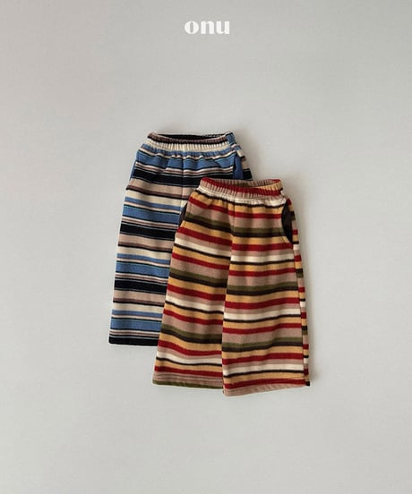 予約 ONU Rainbow rice cake pants