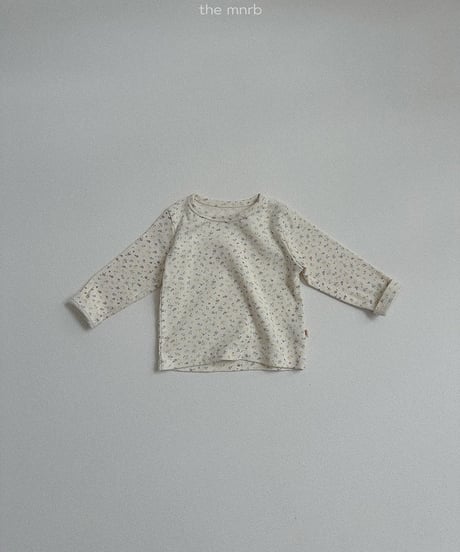 予約minirobe Cotton ilet long-sleeved tee