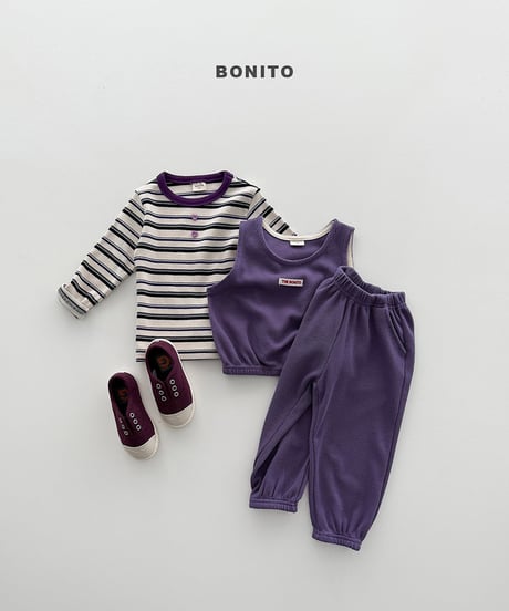 予約 bonito Mini waffle vest setup