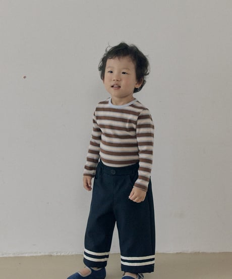予約 The beige Tape Line Pants