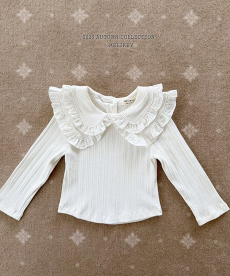 予約 melikey Double collar tee
