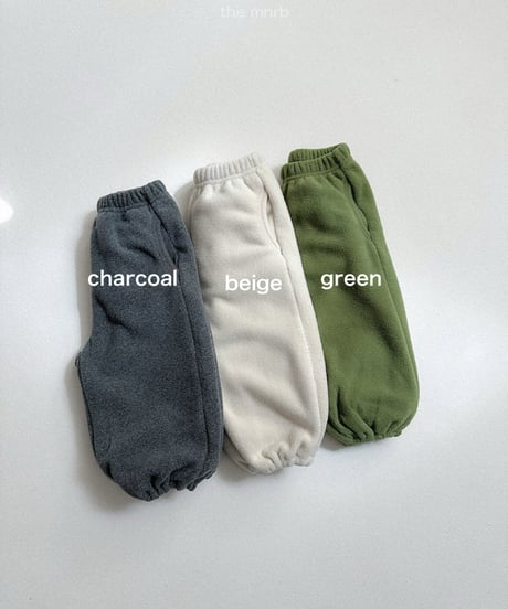 予約minirobe Teddy jogger pants