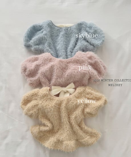 予約 melikey Posong Frill Puff Tee