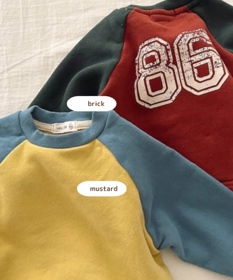 予約 valubebe Palette Raglan Man to Man