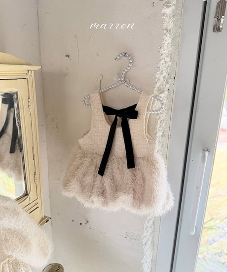 予約 marron Bubble mini dress