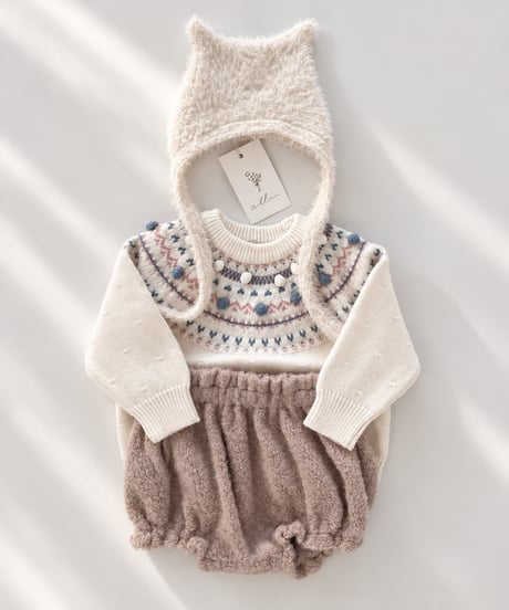 即納Pastel Nordic Knit