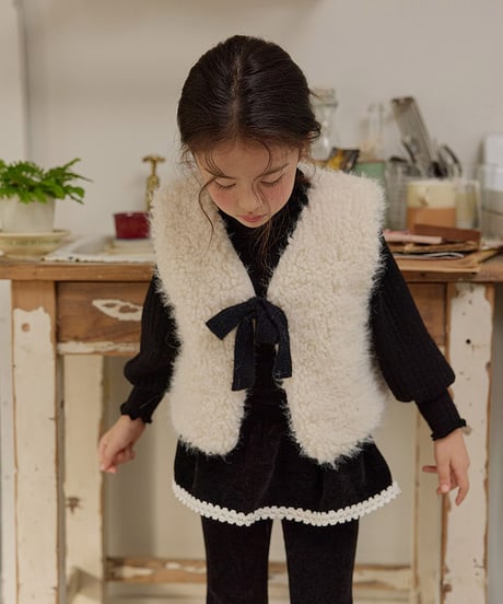 予約 melikey Cloud fur vest