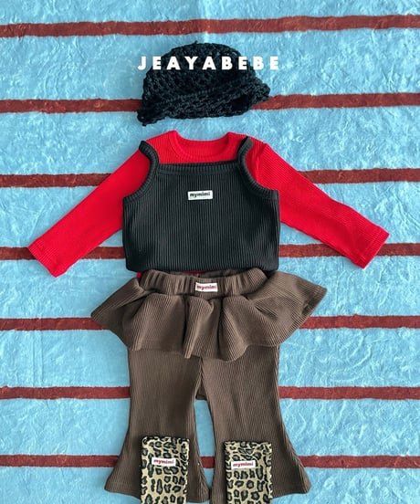即納 JEAYA Frill boots cut pants