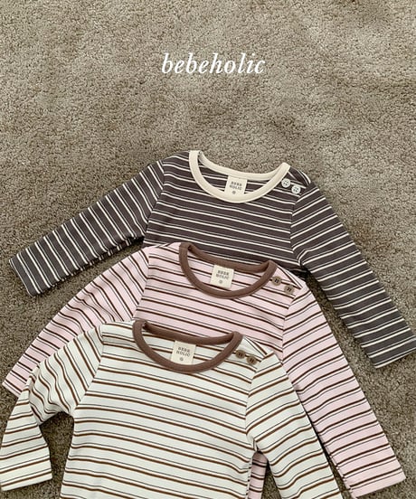 予約 bebeholic Toto stripe Tee