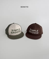 予約 bonito Simple groove cap