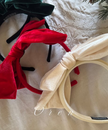 予約 OREN Noël Ribbon Headband