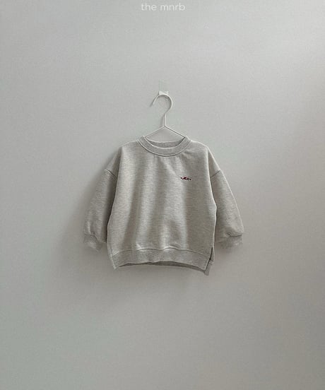 予約minirobe Unbal man to man tee