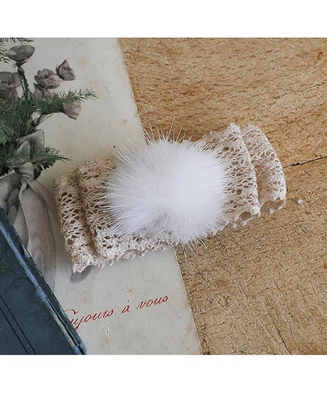 予約 FLO Madeleine mink hairpin