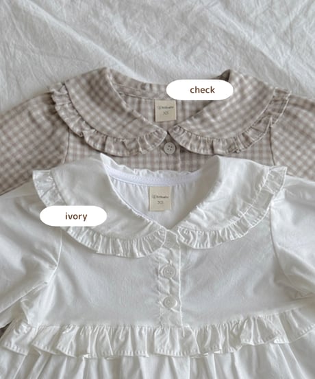 予約 ninibello Wendy's collar blouse