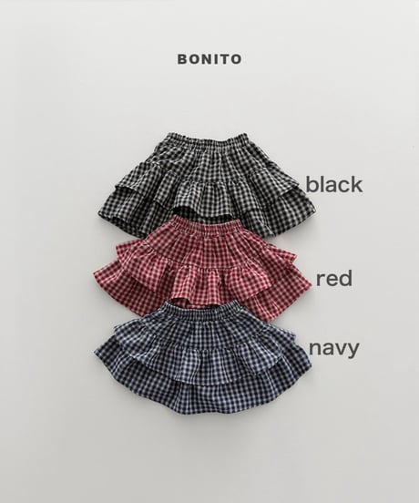 予約 bonito Check-out skirt