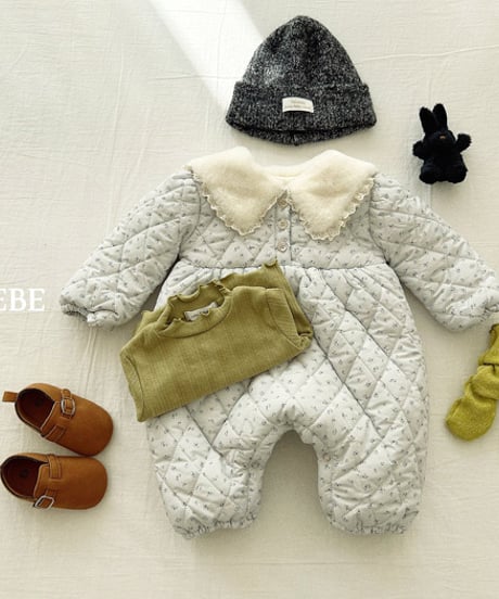 予約 valubebe Sherbet flower padded suit