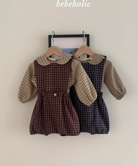 予約 bebeholic Kuku suspender suit