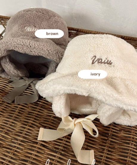 予約 valubebe  Fur guidori bucket hat