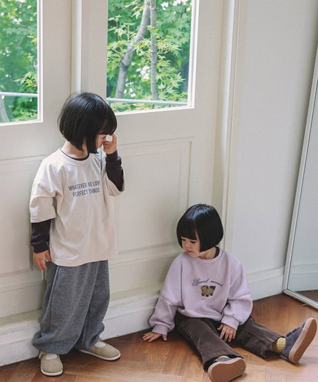 予約 ONU Lettering short-sleeved tee