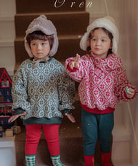 予約 OREN Snowflake Knit Sweatshirt(scarf set)