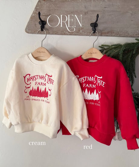 予約 OREN Merry Christmas Sweatshirt