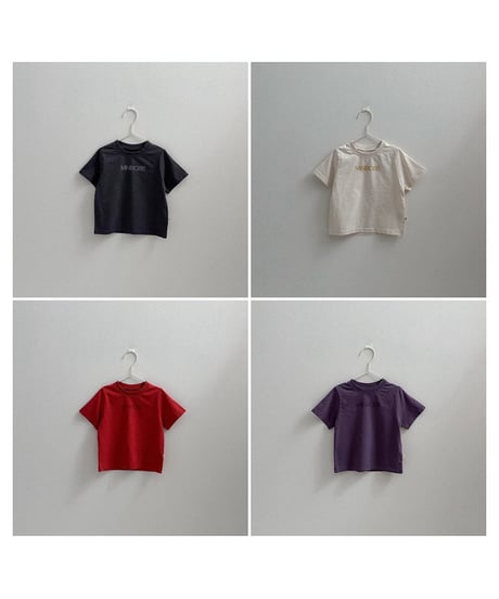 予約minirobe Urban logo half-sleeved tee