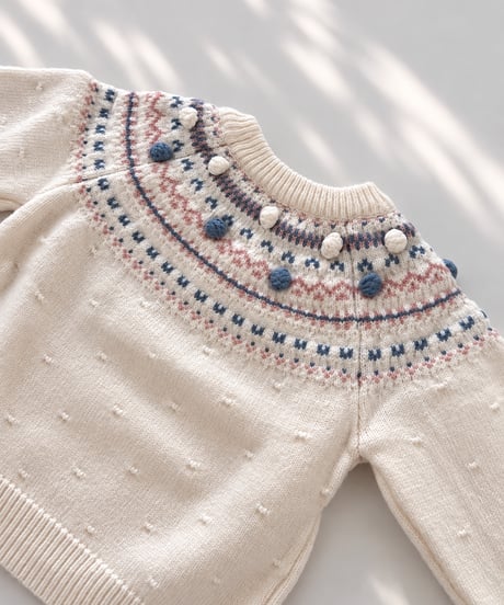 即納Pastel Nordic Knit