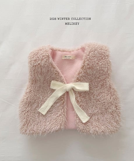 予約 melikey Cloud fur vest