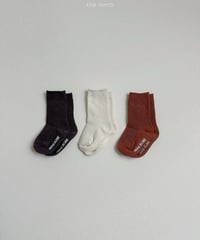 予約minirobe Basic Waffle Socks 3SET