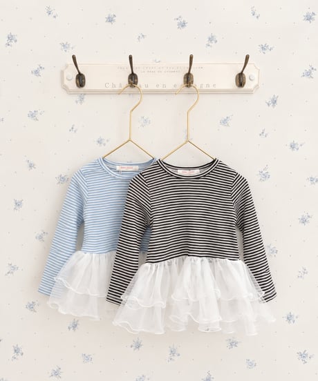 即納Tulle Frill Top
