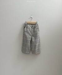 予約minirobe Adele check pants
