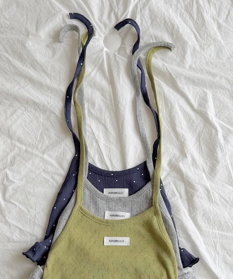予約 ninibello BB eilet halter neck