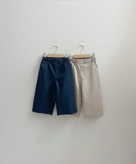 予約minirobe Dying twill pants
