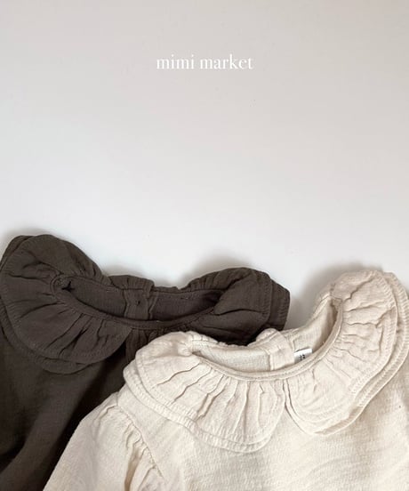 予約 mimi market Two-day collar blouse