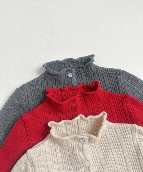 予約 atomeme French knit cardigan