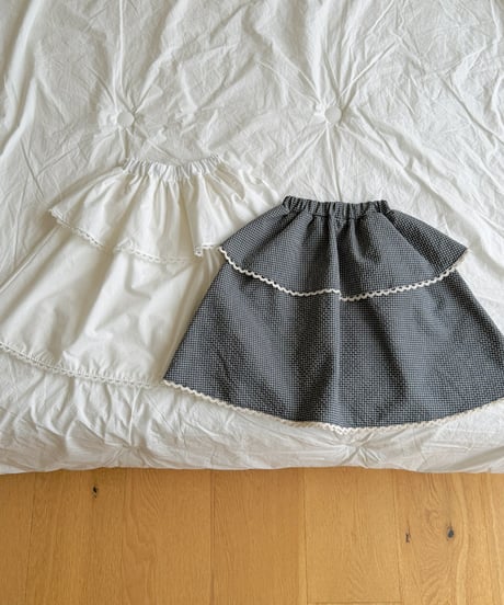予約 ninibello Momo A lance cut skirt