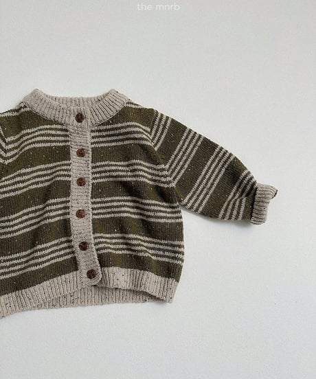 予約minirobe Line cardigan