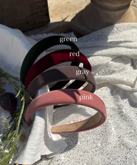 予約 OREN Velvet Headband
