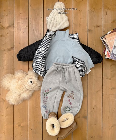 予約 melikey Picture play jogger pants