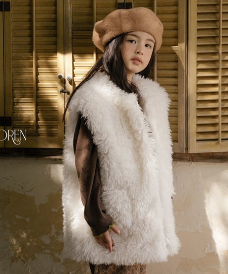 予約 OREN Shirley Fleece Fur Vest
