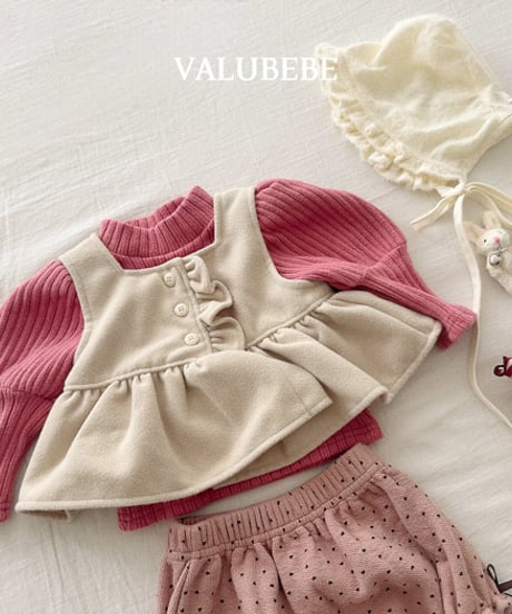 予約 valubebe Wool vest blouse