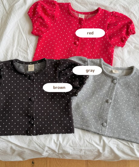 予約 ninibello Dear Dot Cardigan